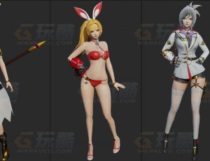 玩酷CG网—女战神Blender模型