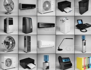 玩酷CG网—日常家用电器C4D模型