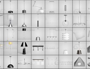 玩酷CG网—灯管灯泡灯具v2C4D模型