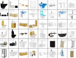 玩酷CG网—书籍书架C4D模型