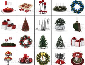 玩酷CG网—圣诞装饰物C4D模型