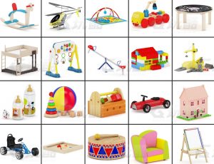 玩酷CG网—儿童玩具C4D模型