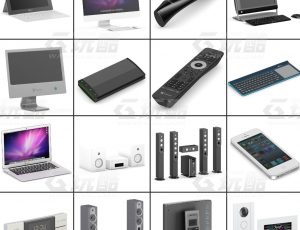 玩酷CG网—影音设备C4D模型