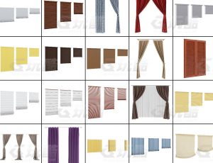 玩酷CG网—窗帘C4D模型