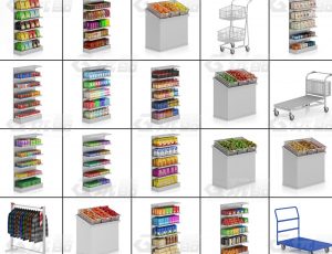 玩酷CG网—商场柜台C4D模型