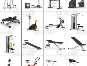 玩酷CG网—健身器材C4D模型