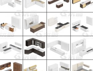 玩酷CG网—家庭橱柜C4D模型