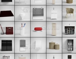 玩酷CG网—浴室用品C4D模型