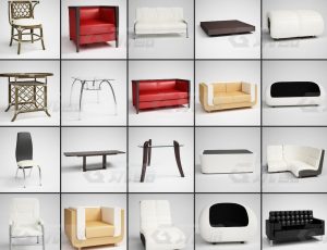 玩酷CG网—座椅沙发C4D模型