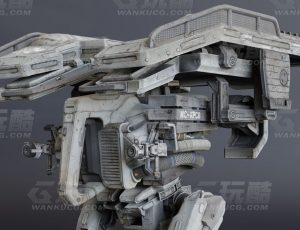 玩酷CG网—泰坦机甲6号Blender模型