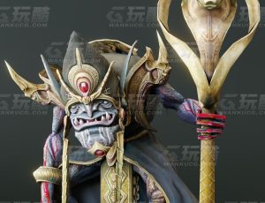 玩酷CG网—哥布林长老Blender模型