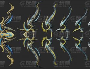 玩酷CG网—精灵弓箭Blender模型