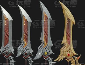 玩酷CG网—魔幻刀Blender模型