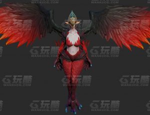 玩酷CG网—鸟怪Blender模型