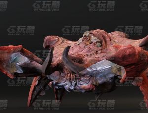 玩酷CG网—螃蟹怪Blender模型