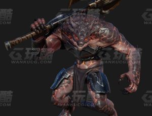 玩酷CG网—蜥蜴人Blender模型