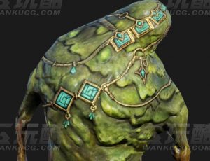 玩酷CG网—沼泽泥土兽Blender模型