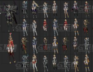 玩酷CG网—精灵装扮合辑Blender模型