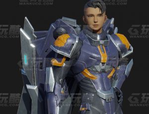 玩酷CG网—机甲战警Blender模型