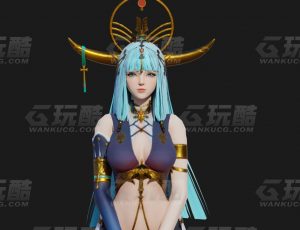 玩酷CG网—神女Blender模型