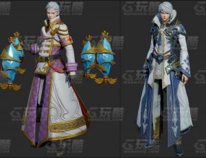 玩酷CG网—水晶法师Blender模型