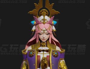 玩酷CG网—大国公主Blender模型