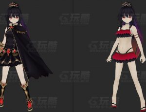 玩酷CG网—哥特萝莉Blender模型