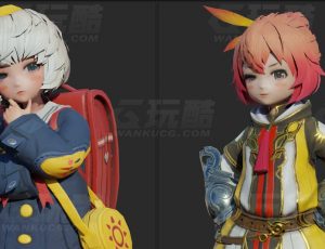 玩酷CG网—可爱小矮人Blender模型