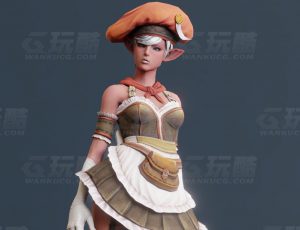 玩酷CG网—精灵制服装扮Blender模型