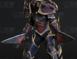 玩酷CG网—恶魔战士Blender模型