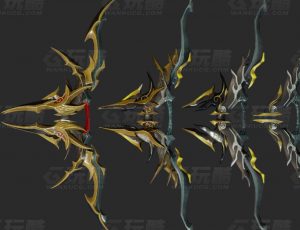 玩酷CG网—精灵大弓箭Blender模型