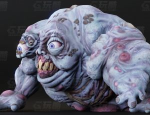 玩酷CG网—地狱肉泥怪Blender模型