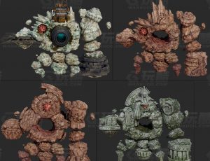 玩酷CG网—史诗岩石兽Blender模型