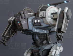 玩酷CG网—泰坦机甲10号Blender模型