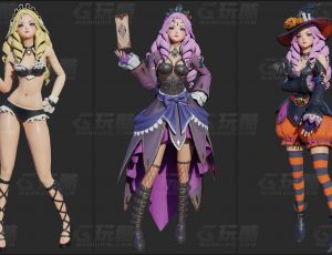 玩酷CG网—魔卡少女魔法师Blender模型