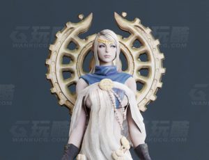 玩酷CG网—神族女Blender模型