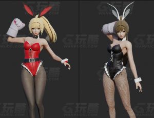 玩酷CG网—兔女郎Blender模型