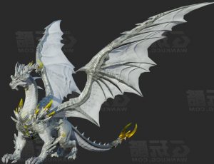 玩酷CG网—魔龙Blender模型