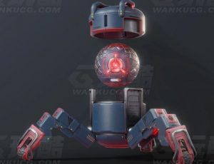 玩酷CG网—小型迷你机器人Blender模型