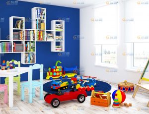 玩酷CG网—儿童玩具房C4D模型