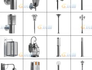 玩酷CG网—灯管灯泡灯具v6C4D模型