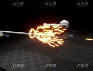 玩酷CG网—程序化射击视觉特效包UE4特效素材