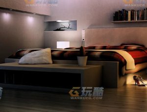 玩酷CG网—大卧室Blender模型