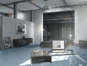 玩酷CG网—单间大卧房Blender模型