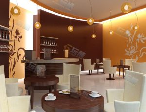 玩酷CG网—静谧咖啡馆Blender模型