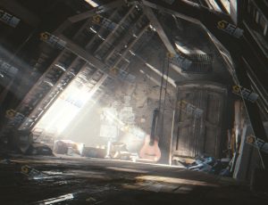 玩酷CG网—废旧室内Blender模型