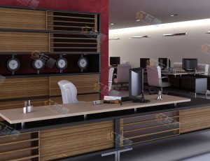 玩酷CG网—老旧办公室Blender模型