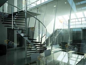 玩酷CG网—玻璃房办公室Blender模型