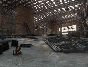 玩酷CG网—废旧工厂Blender模型