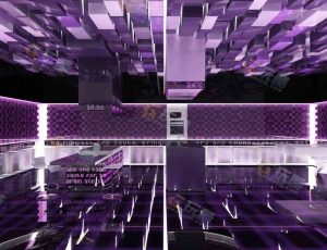 玩酷CG网—紫色KTVBlender模型